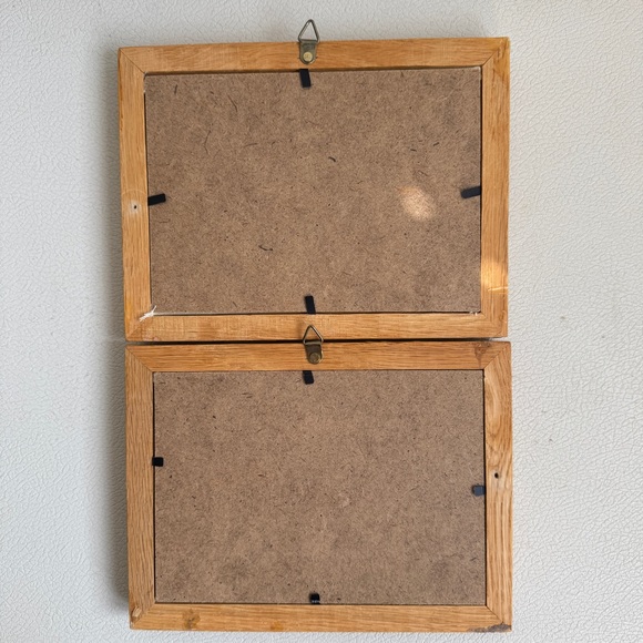 Vintage 70s Framed Crewel Art Set of 2 - Picture 9 of 13